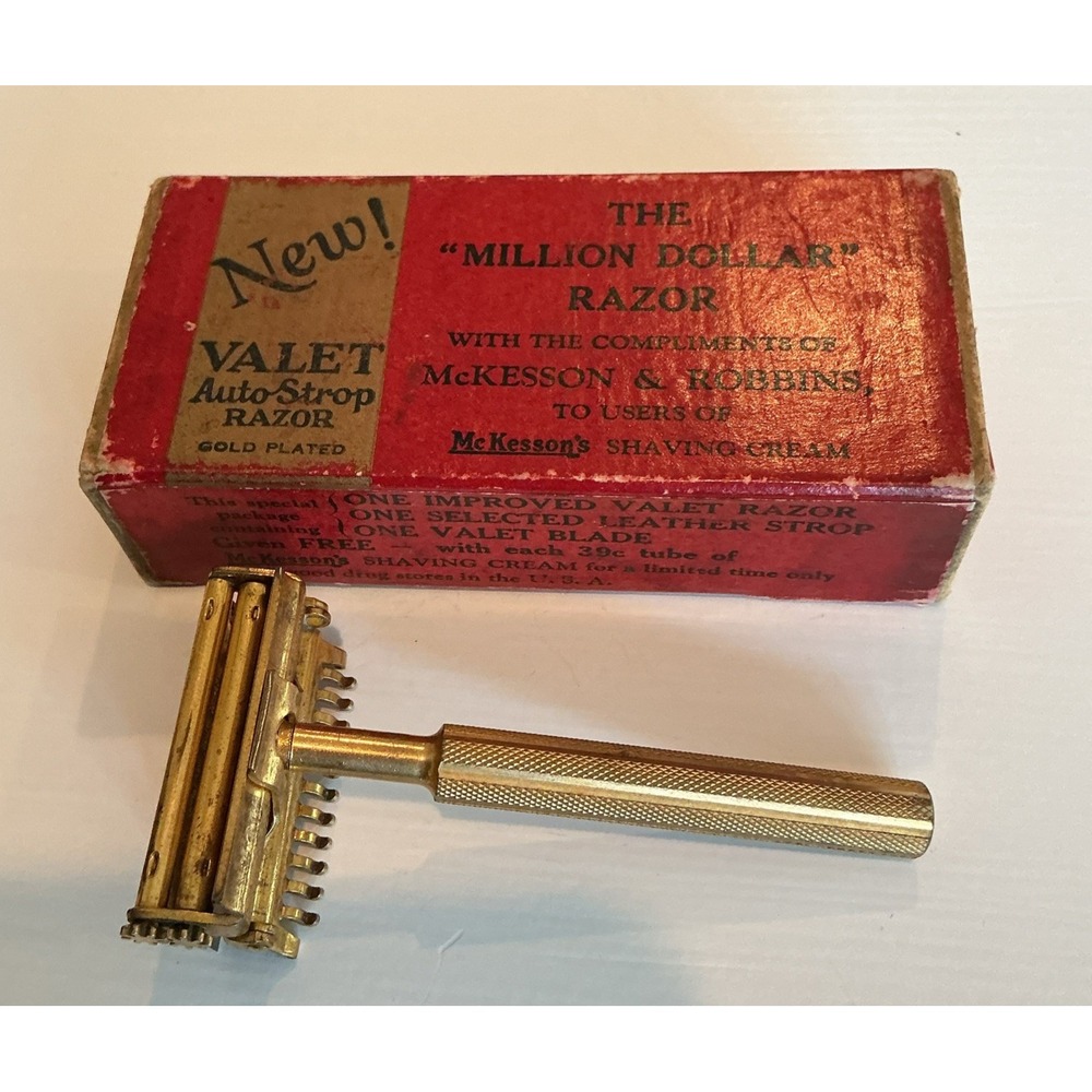 The Million Dollar Razor Valet Auto Strop Safety Razor Vintage Collectible